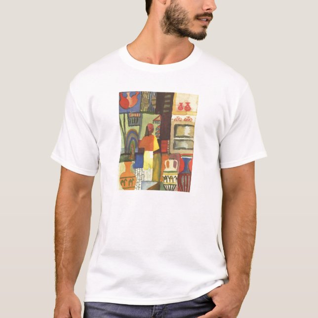 August Macke - Händler mit Krug-Krug-Verkäufer T-Shirt (Vorderseite)