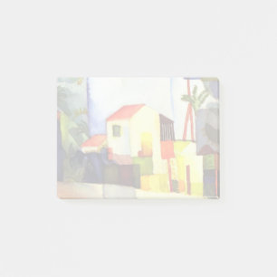 August Macke Helles Haus Aquarellmalerei Post-it Klebezettel