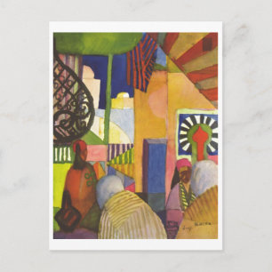 August Macke - Im Basar - 1914 im Basar Postkarte