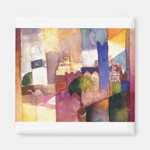 August Macke - Kairouan (III) 1914 Wasserfarbe Magnet