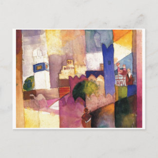 August Macke - Kairouan (III) 1914 Wasserfarbe Postkarte