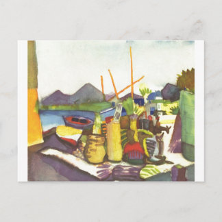 August Macke - Landschaft mit Hammamet 1914 Postkarte