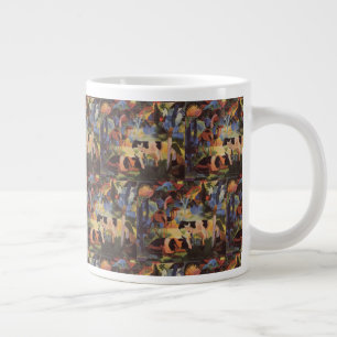 August Macke Landschaft mit Kühen und Kamel Jumbo-Tasse