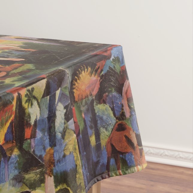 August Macke Landschaft mit Kühen und Kamel Tischdecke (Beispiel)