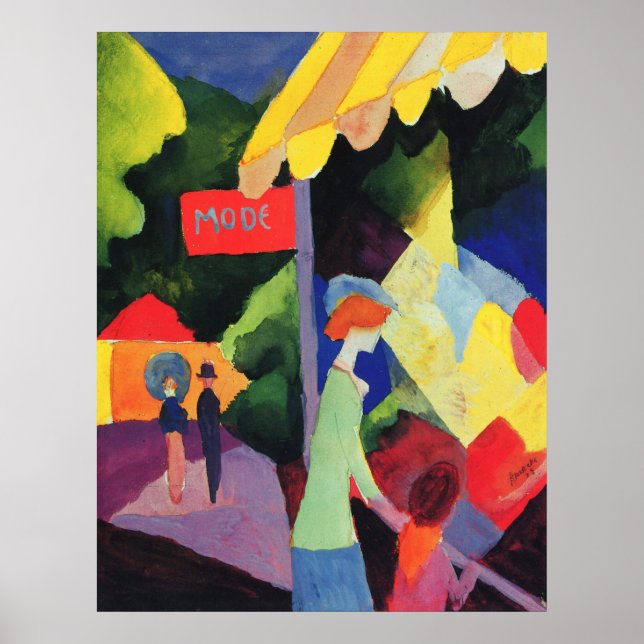 August Macke - Modefester 1913 Poster (Vorne)