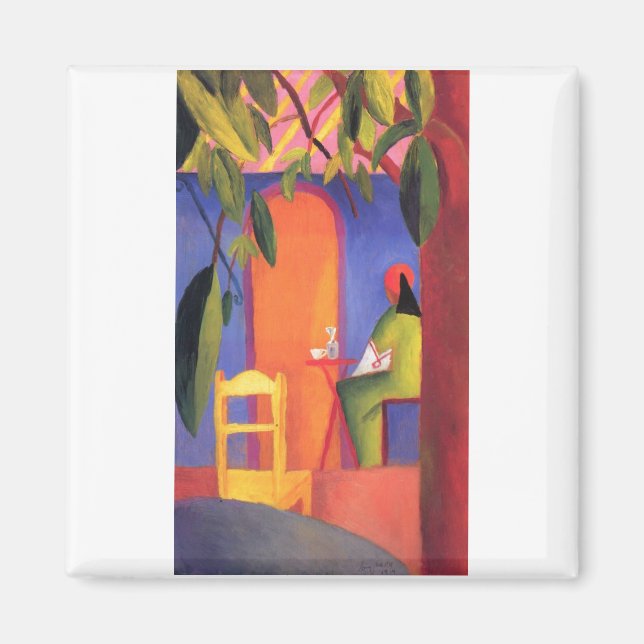 August Macke - Türkisches Café 1914 Türkisches Caf Magnet (Vorne)