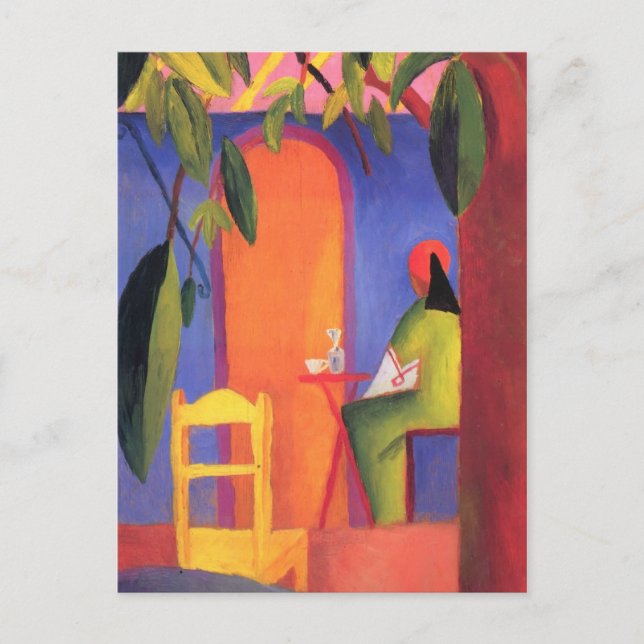 August Macke - Türkisches Café II Postkarte (Vorderseite)