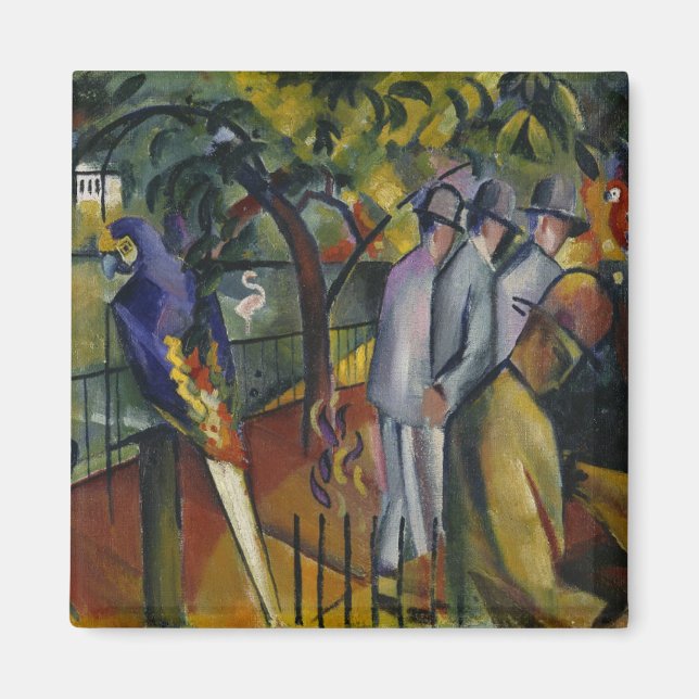 August Macke Zoological Garden I Magnet (Vorne)