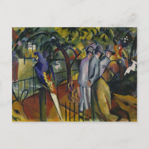 August Macke Zoological Garden I Postkarte
