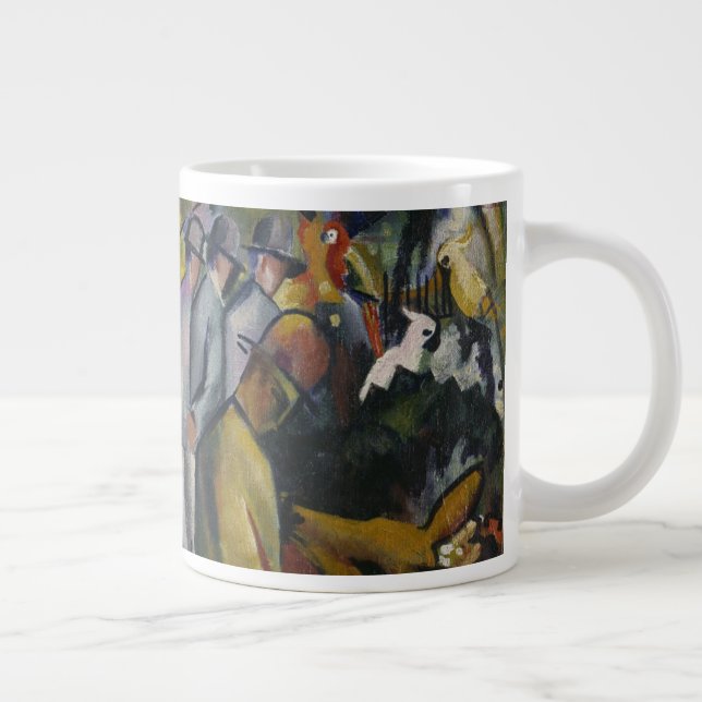 August-Macke| Zoologischer Garten I Jumbo-Tasse (Rechts)