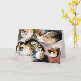 August Macke's Katzenstudien (Studie einer Katze) Karte