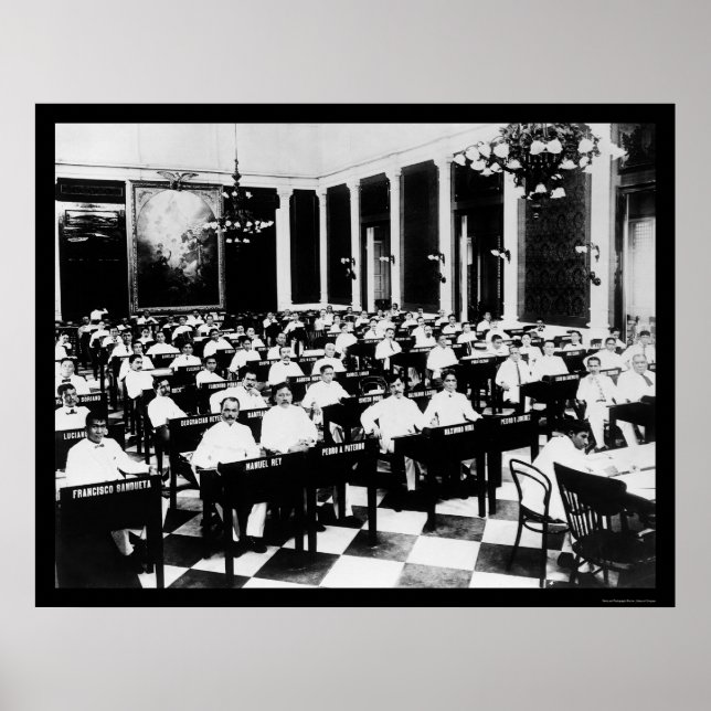 August Mitglieder der philippinischen Legislative  Poster (Vorne)