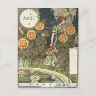 August Postkarte