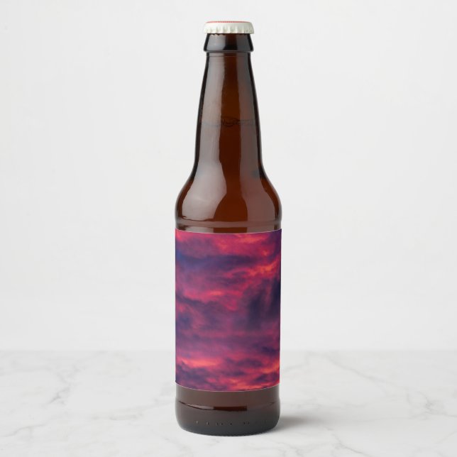 August rot bierflaschenetikett (Vorderseite)