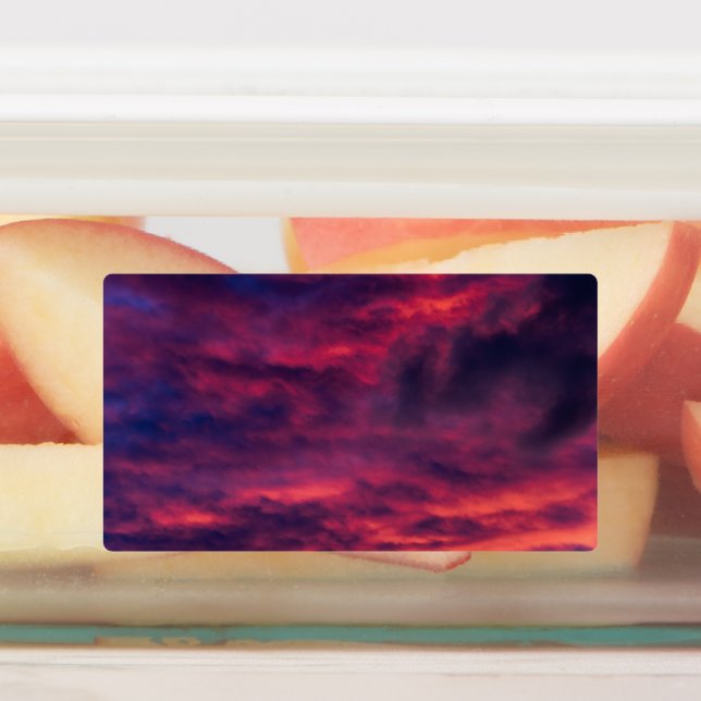 August rot etiketten (Befestigt)