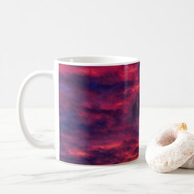 August rot kaffeetasse (Mit Donut)