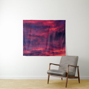 August rot wandteppich