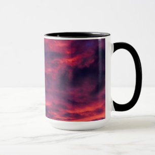 August rote Kaffeetasse
