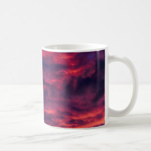 August rote Kaffeetasse