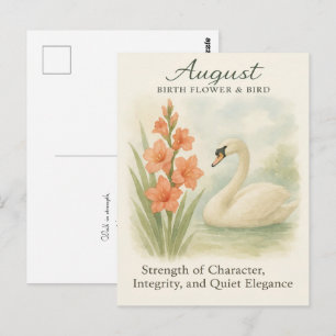 August-Schwan-Schrift-Christliche Inspiration  Postkarte