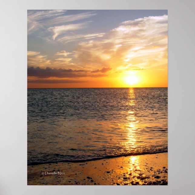 August Sunset Poster (Vorne)