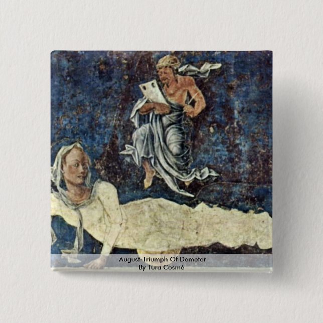 August-Triumph von Demeter von Tura Cosmè Button (Vorderseite)