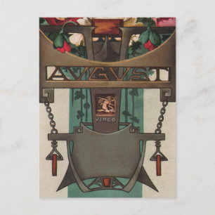 August - Virgo Postkarte