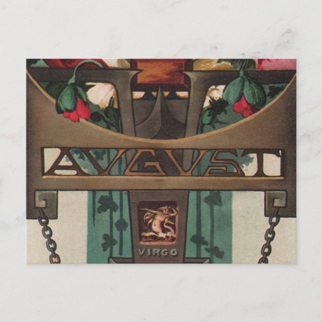 August - Virgo Postkarte (Vorderseite)