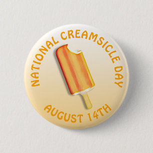 August zum nationalen Creamsikel 14. Schaltfläche Button