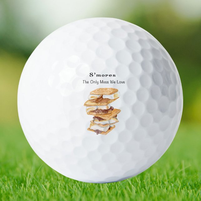 August zum Nationalfeiertag der S'mores 10 Golfball (Celebrate summer fun on the course with golf balls designed for National S’mores Day, August 10.)