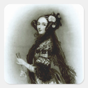 Augusta Ada Byron Countess of Lovelace Quadratischer Aufkleber