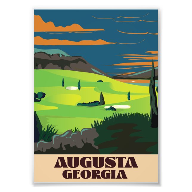 Augusta Georgia Golf Poster (Vorne)