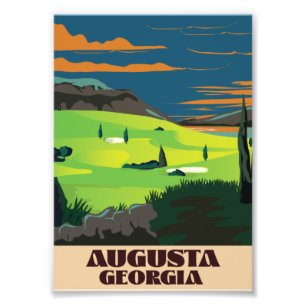 Augusta Georgia Golfplakat Fotodruck