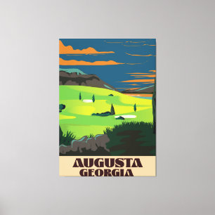 Augusta Georgia Golfplakat Leinwanddruck