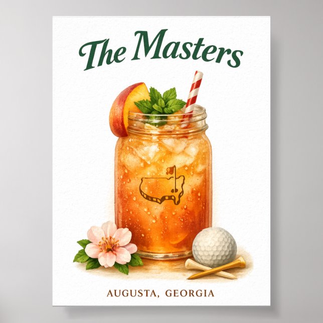 Augusta Georgia Masters Druckbare digitale Datei z Poster (Vorne)