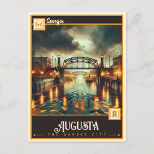 Augusta, Georgia Vintage Postkarte