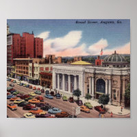 Augusta, Georgien, Broad Street, Vintag View