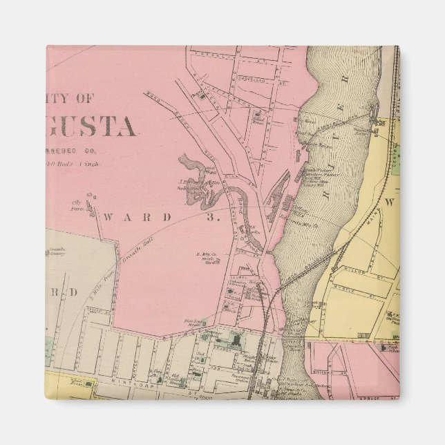 Augusta, Kennebec Co Magnet (Vorne)