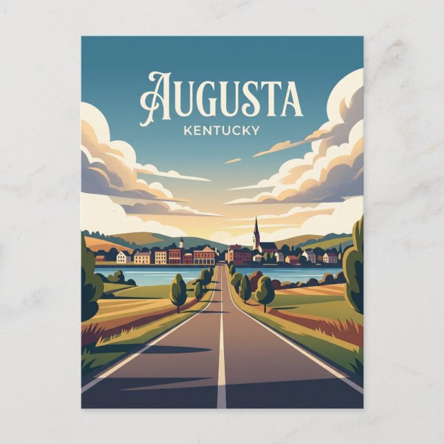Augusta Kentucky Postkarte (Vorderseite)