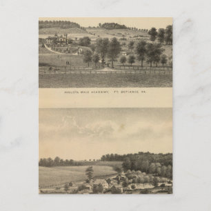 Augusta Male Academy Seawright Eigenschaft Postkarte