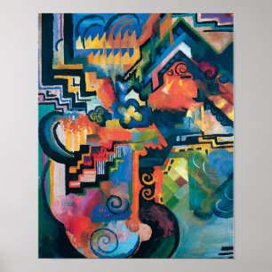 Auguste Macke - Hommage an Abstrakte moderne Kunst Poster