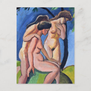 Auguste Macke Three Acts Postkarte