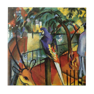 Auguste Macke - Zoologischer Garten Tierpark Lover Fliese