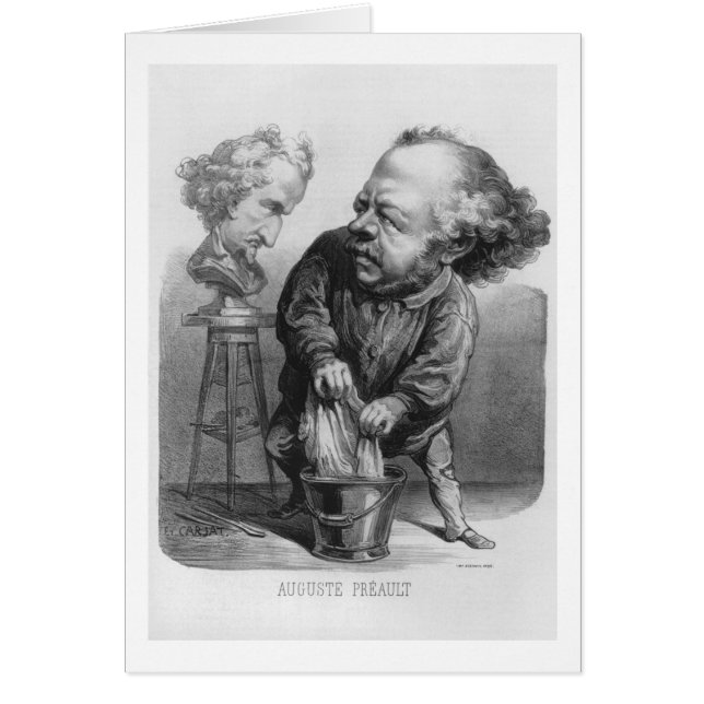 Auguste Preault (1809-79), Karikatur von 'Le Bou' (Vorne)