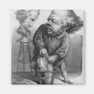 Auguste Preault (1809-79), Karikatur von 'Le Bou' Magnet