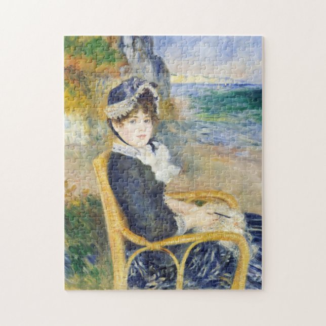 Auguste Renoir am Meer Portrait der Frau Puzzle (Vertikal)