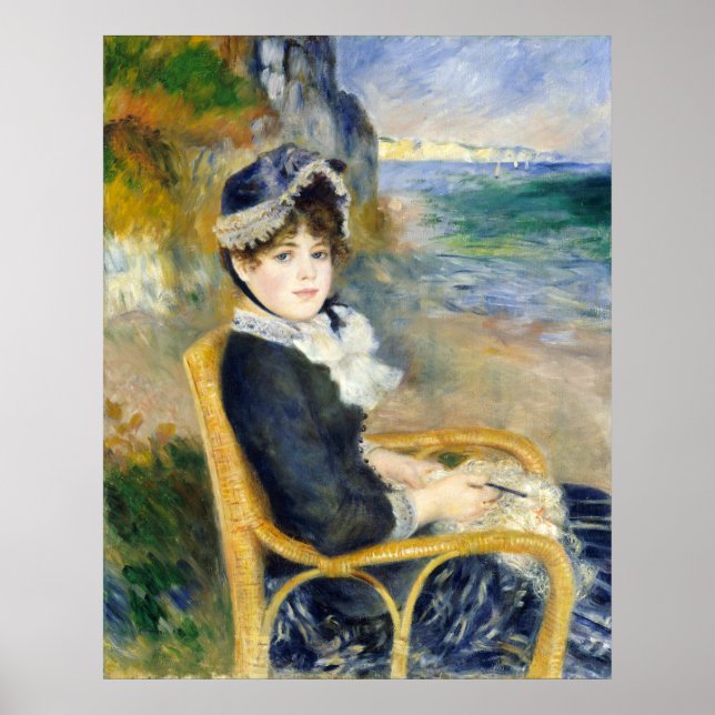 Auguste Renoir am Meer Poster (Vorne)