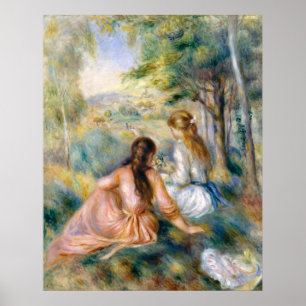 Auguste Renoir auf der Wiese Poster