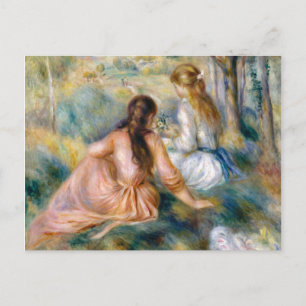 Auguste Renoir auf der Wiese Postkarte