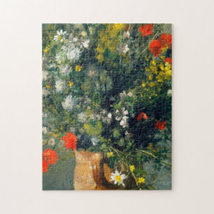 Auguste Renoir - Blume in einer Vase Puzzle